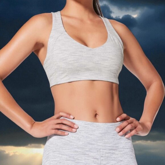 Lululemon Sweat Times Bra in Wee Are From Space Nimbus Battleship / Sunset 8 - Picture 1 of 5